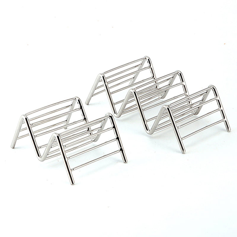 Taco Holder Stainless Steel Taco Stand Mexican Food Rack Shells 1-4 Slots USA 