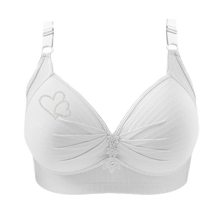 Rigardu HOT SALE!! 2025 New Women s Push Up Bra Underwire Plunge Full Coverage Bras Bras for Women No Underwire Adjustable Bras Full Coverage Support Bralette Plus Size Everyday Bra White S