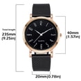 thumbnail image 4 of Resicozy Stainless Watches for Men 2026 Casual Quartz Fashion Business Wristwatch with Round Dial Black with White Face, 4 of 4