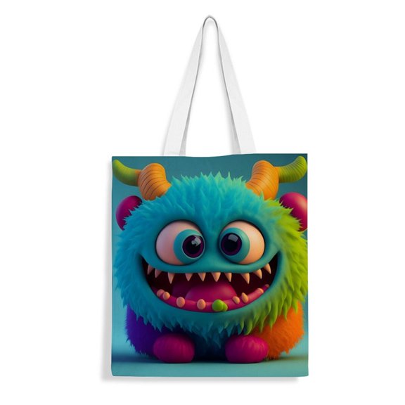 ugly doll handbag 13.8×15.8 inches made of canvas material durable and stylish showcasing personal style