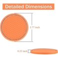 thumbnail image 2 of LLC 4-Pack Universal Anti-Slip Car Cup Holder Coasters - Orange, 2 of 5