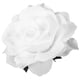 thumbnail image 3 of 2 en 1 pinzas para el cabello horquilla de flor rosa grande artificial broche de flores para fiesta de mujeres (blanco), 3 of 6