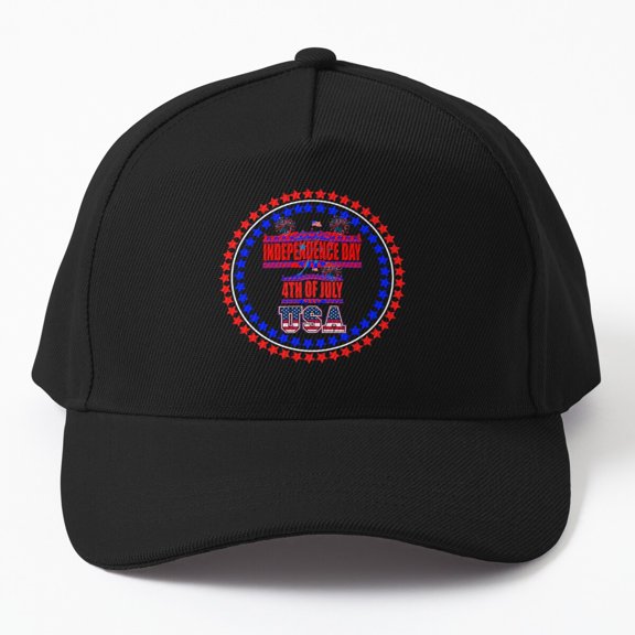 USA Independence Day 4th of July Baseball Cap, Classic Celebration Hat Style