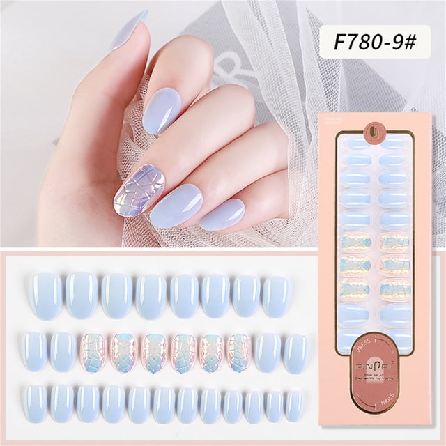 WREESH le Nouveau Faux Ongle Portable en Forme de Pointe Longue Détachable Réutilisable