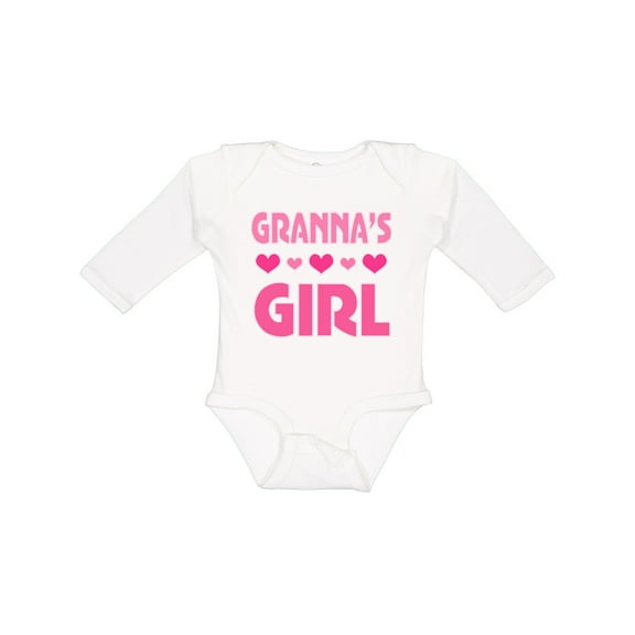 Inktastic Granna Girl Granddaughter Girls Long Sleeve Baby Bodysuit