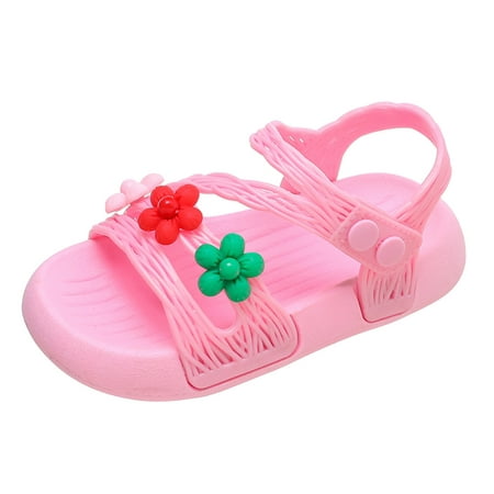 

Quealent Toddler Girls Sandal Sandal Y3 Children Shoes Summer Soft Sole Soft Comfortable Fashion Princess Shoes Large Medium and Girls Sandals Size 9 Pink 10