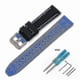 thumbnail image 1 of 22mm For Blancpain & Swatch Fifty Fathoms Two-color Silicone Strap Included Tool, 1 of 1