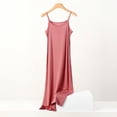 thumbnail image 5 of Plus size spring and summer versatile slim long inner nightgown suspender modal cotton solid color bottoming dress, 5 of 5