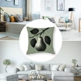 thumbnail image 5 of nygtbtfer Green Pear Pillow Cover, Soft Decorative Cushion Case Square Throw Pillow Cover for Sofa Living Room Couch,Multi-Size White, 5 of 7