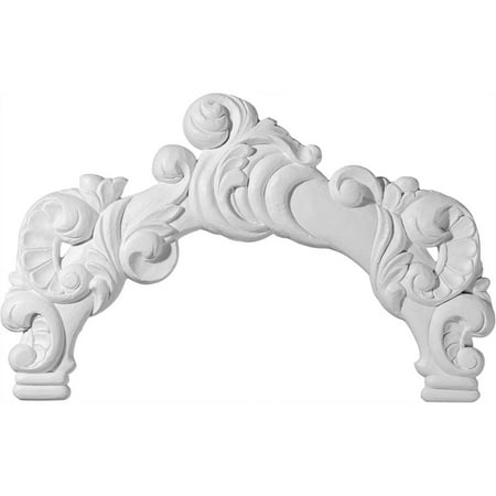 16 1/8"W x 9 7/8"H x 3/4"P Matero Swag Onlay