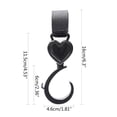 thumbnail image 6 of HEMLBOYW 2pcs Stroller Hook Stroller Bag Hook - Hooks 360Degree Rotating Pram Shopping Hooks Stroller Hanger Hooks ABS, 6 of 6