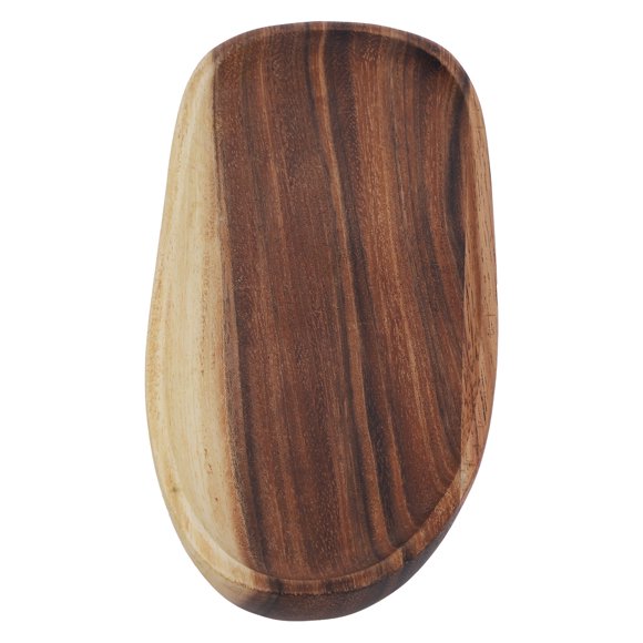 Wooden Tray, Irregular Wood Storage Tray Snack Fruit Organizer Table Accessories Wood Tray For Bathroom Small Serving Tray with Wooden Texture For