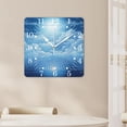 thumbnail image 4 of 10 Inch Wall Clock Battery Operated Square Clock for Office, Kitchen, Outdoor, Living Room,Fantasy Night Sky with Moon Falling Stars Clouds Horizon Exquisite, 4 of 4