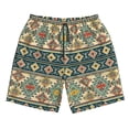thumbnail image 3 of Uemuo Traditional Tribal Aztec1 Pattern Men's Swim Trunks Hawaiian Beach Bathing Suit Swimsuits Beach Quick-Dry Shorts with Pockets-XX-Large, 3 of 9