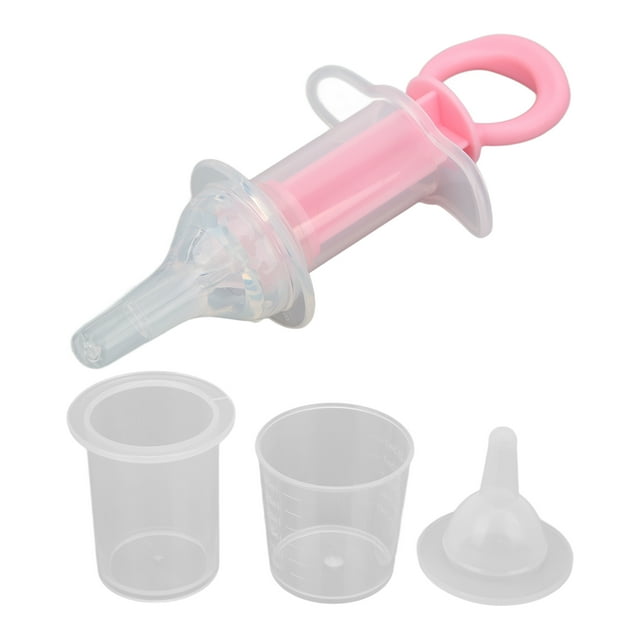 Feeding Dispenser, Self Operated Medicine Dropper High Capacity For Dog And Cat Blue,Pink