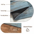 thumbnail image 2 of Farmhouse Blue Brown Area Rug 8x10 Washable Rug Non Slip Vintage Wooden Striped Large Area Rug Soft Stainresistant Indoor Floor Carpet for Living Room Bedroom Home Office Dining Room Nursery, 2 of 7
