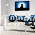 thumbnail image 3 of Designart Couple Embrace in Night - Romantic Throw Pillow - 12x20, 3 of 5