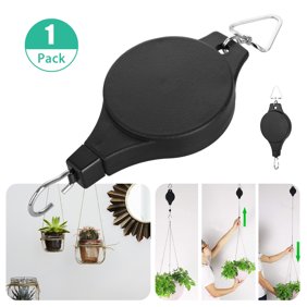 2 Pack Plant Retractable Pulley Hanger Hanging Planters Flower
