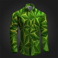 thumbnail image 1 of Camisa de hombre con patrón, camisa de talla grande, para uso diario, de calle, de manga larga, con cuello en V y hebilla, de diseñador de moda, informal, cómoda y transpirable, 1 of 6