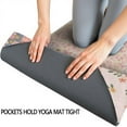 thumbnail image 3 of Pioneer Flower Floral Print Pattern Hot Yoga Mat Towel Non Slip for Hot Yoga - Quick-Drying Yoga Mat Cover with 4 Corner Pockets with Travel Bag - Hot Yoga Towel Non Slip 70"x26", 3 of 6
