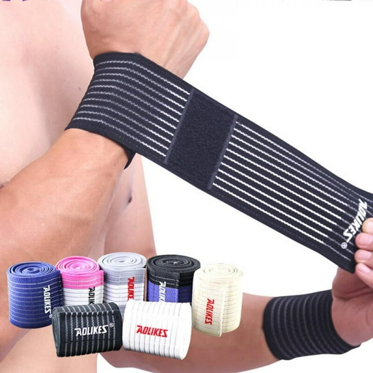 Modvel Adjustable Wrist Wraps For Gym & Lifting – Thick, Breathable Support Straps For Wrist Stability, Comfort & Grip – Ideal For Weight Training, CrossFit & Gym Workouts – Blue/Green (2-Pack