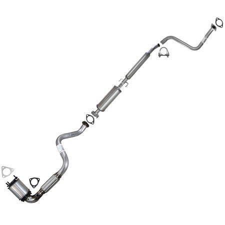 Stainless Steel Exhaust Catalytic Converter, Front Pipe and Resonator Fits 2004-2008 Chevrolet Aveo 1.6L - Direct Fit
