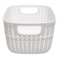 thumbnail image 3 of Simplify Decorative Plastic  Small Storage Basket in White, 3 of 8