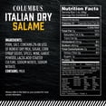 thumbnail image 2 of COLUMBUS Italian Dry Pork Salame, Sliced Charcuterie Meat, Refrigerated, 5 oz Plastic Pack, 2 of 12