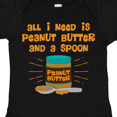 thumbnail image 4 of Inktastic Peanut Butter Spoon Boys or Girls Baby Bodysuit, 4 of 5