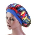 thumbnail image 3 of Women Sleep Bonnet Cap African Floral Boho Print Sleep Caps Hair Care Shower Cap Bath Hats, Extra Large Bonnet, 3 of 8