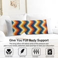 thumbnail image 3 of Vintage Artistic Body Pillow Cover 20x54 - Ethnic Long Pillow Case with Zipper - Nordic & Rustic Style - Machine Washable Pillow Protector, 3 of 5