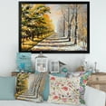 thumbnail image 3 of Designart 'Allegory On Theme Autumn and Winter' Traditional Framed Art Print, 3 of 4