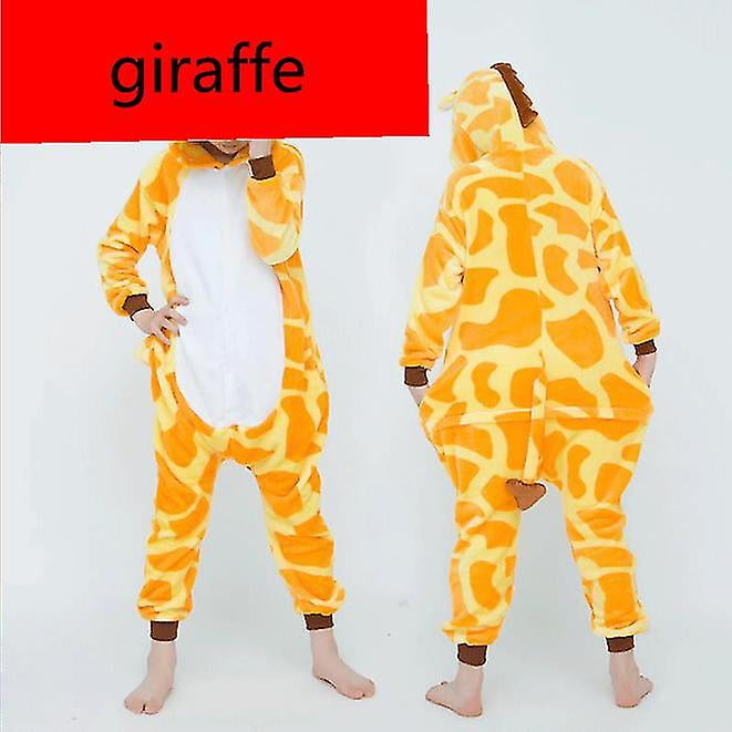 Women Hooded Animal Cartoon Animal Giraffe Pajamas Walmart