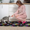 thumbnail image 3 of Colorful Keyboard Black Pattern Anti Fatigue Kitchen Rugs Set Of 2, Non Slip Washable Decorative Floor Mats for Kitchen Sink Laundry, 17"x30" and 17"x47", 3 of 6