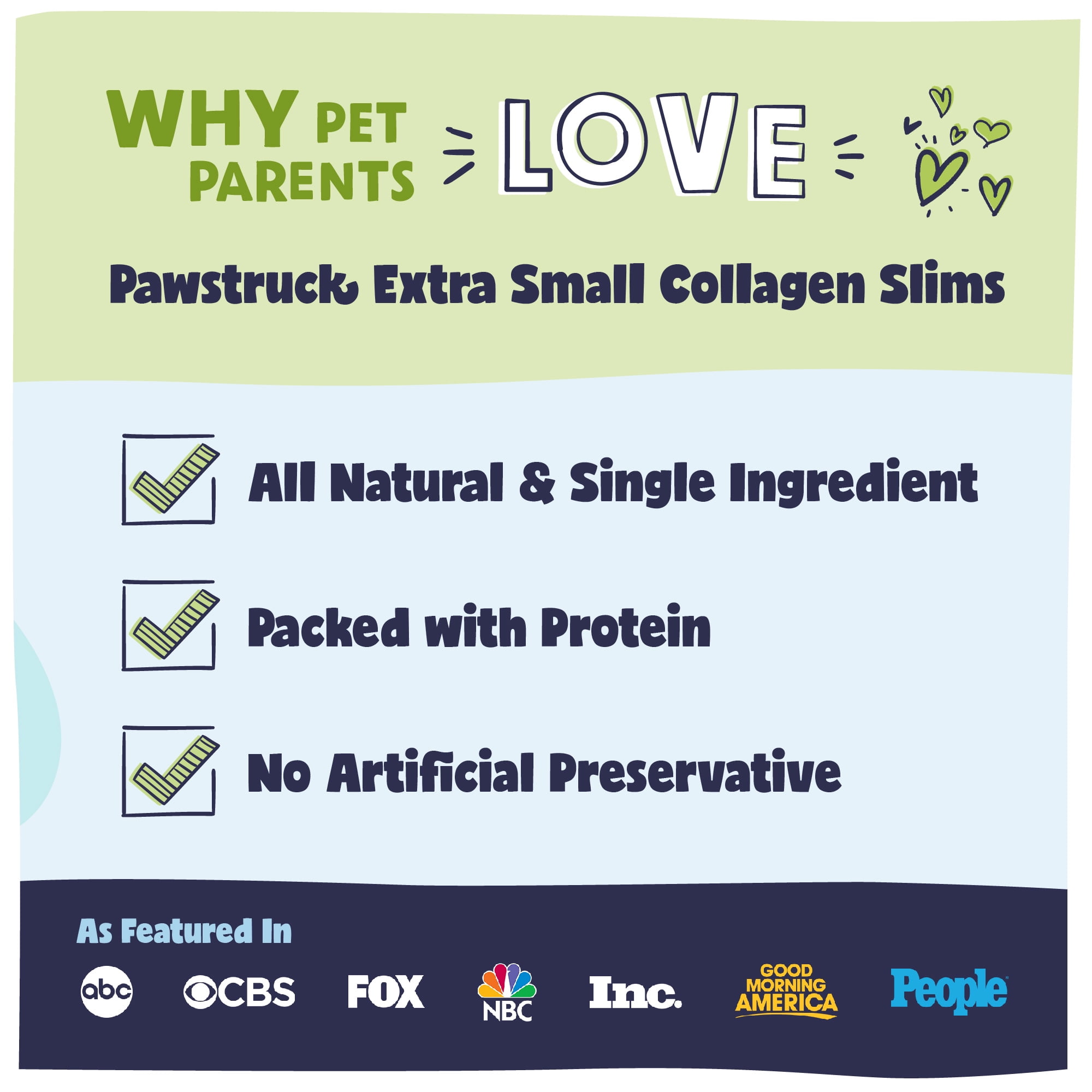 Pawstruck Natural 6” Beef Collagen Slims, Single Ingredient Chew Sticks for Dogs, 8pk
