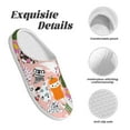 thumbnail image 5 of Goofa Cartoon Halloween Print Womens Mens Cotton Lightweight House Slippers , Washable Home Slippers,Indoor Comfy Bedroom Cozy Slippers-46/47, 5 of 7