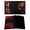 Red, variant on Red Rose Placemats Set of 8, Vintage Abstract Garden Flower Floral Black Placemats for Dining Table, Place Mats for Kitchen Tabletop, Waterproof Wipeable Dining Table Mats Set