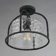 thumbnail image 2 of Maxim 31841WGBS Del Mar 13" Wide Semi-Flush Drum Outdoor Ceiling Fixture - Black, 2 of 4
