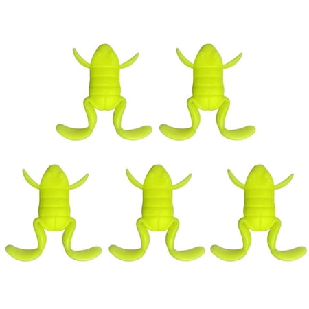 MIGAINO 5Pcs 3CM/5G 4CM/10G Soft Frog Lure Realistic TPE Topwater Artificial Frog Bait Saltwater Freshwater Bass Snakehead Trout Fishing Accessories