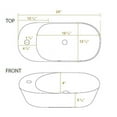 thumbnail image 2 of Whitehaus Isabella Collection  Oval Above Mount Basin with Integrated Oval Bowl and a Center Drain, 2 of 5