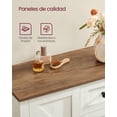 thumbnail image 3 of VASAGLE LIRY Collection - Storage Cabinet, Farmhouse Bathroom Floor Cabinet with 4 Drawers, Freestanding Storage Organizer, Barn Door, Adjustable Shelf, Rustic White, UBBK753W01, 3 of 5