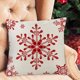 thumbnail image 1 of Fiudx Ofertas De La Semana Fundas De Almohada De Feliz Navidad, Funda De Almohada De Algodón De 18X18 Pulgadas, Decoración De Navidad, Decoración De Fiesta De Invierno Para Sofá, 1 of 5
