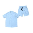 thumbnail image 6 of Mrmaere Men's Suit Set Solid Pattern Stylish Look For Modern Fashion Needs For Various Types Sky Blue M, 6 of 6