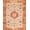Rust Red Ivory, Pattern 17, variant on ODIKA 8'x10' Washable Area Rug Durable, Non-Slip Orange Fall Boho Vintage Terracotta Farmhouse Medallion Design with Floral Scroll for Living Room, Under Sectional, Family