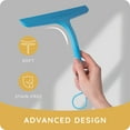 thumbnail image 6 of July Home Universal Silicone Squeegees for Shower Glass Doors - Сar Window Squeegees for Window Clean - Water Squeegees & Mirrors Squeegees Shower (Blue), 6 of 8