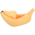 thumbnail image 3 of Cute Banana Cat Bed, Pet Bed Soft Cat Embrace Bed, Lovely Pet Bed for Cats, Rabbits & Small Dogs Yellow, 3 of 4