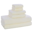 thumbnail image 1 of Toallas de Baño Unique Bargains ultra suaves y absorbentes 100% algodón (juego de 6 piezas beige), 1 of 8