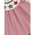 thumbnail image 5 of Okbabeha Toddler Baby Girl 4th of July Outfits Infant Ruffle USA Flag Fourth of July Dress Summer Independence Day Clothes, 5 of 7