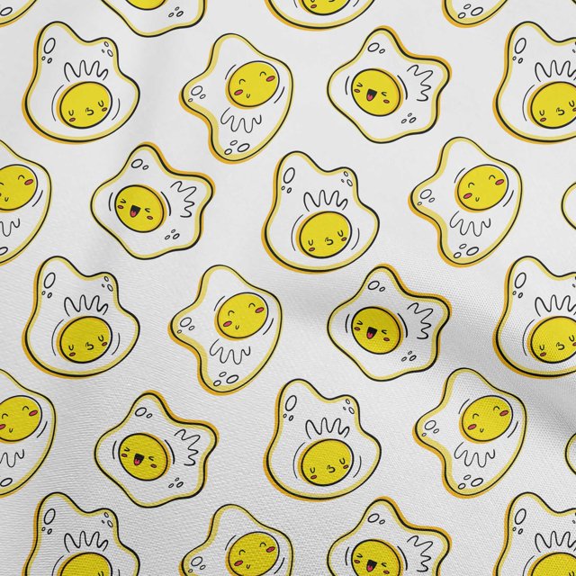 oneOone Polyester Spandex White Fabric Kawai Craft Projects Decor Fabric Printed By The Yard 56 Inch Wide-4B