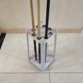 thumbnail image 4 of Solid wood pool cue rack square 8 hole floor standing rod holder for billiard, 4 of 4